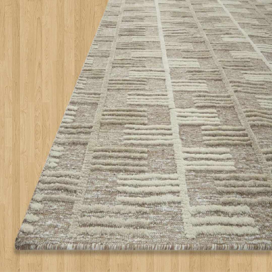 Ivory Slate Zipped | Buy Moroccan Rugs Online